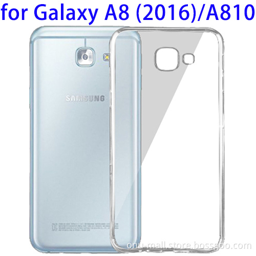 TPU Protective Housing For Samsung Galaxy A8, 0.75mm Ultra-thin Transparent Case For Samsung Galaxy A8 Clear Cover